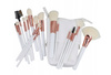 ilu Basic Set 18 Makeup Brushes Zestaw 18 pędzli do makijażu + etui białe
