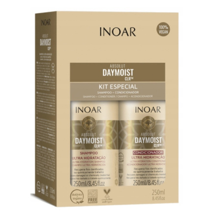 Zestaw Prezentowy do Włosów po Keratynie 2x250ml Inoar absolut daymoist
