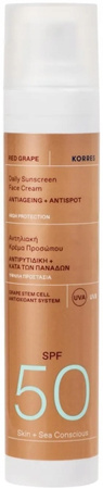 Korres Red Grape Face Sunscreen SPF50 krem przeciwsłoneczny do twarzy 50ml