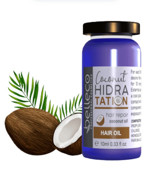 BELLECO Coconut Repair Ampułka maska do włosów zabieg salonowy w 15min 10ml