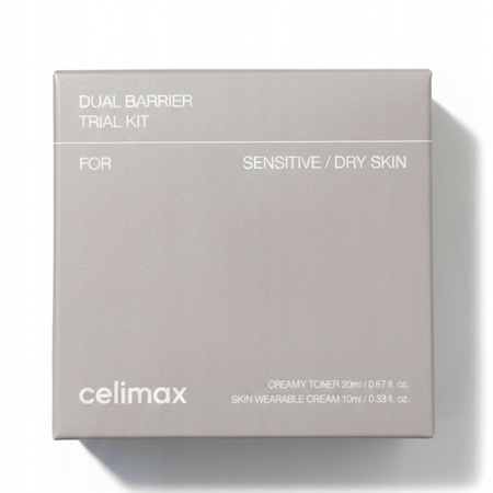 Krem i Tonik zestaw dla skóry Suchej Nawilża Celimax Dual Barrier 20ml10ml