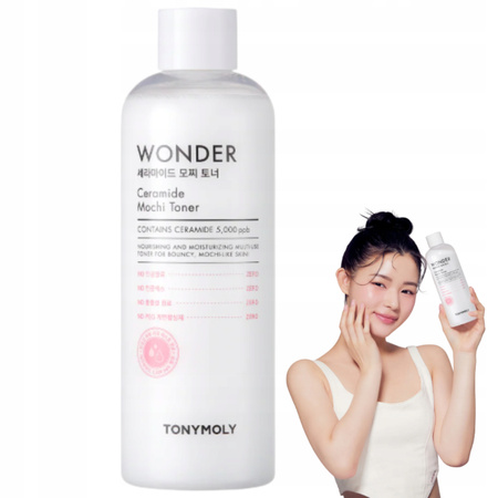 Tonik do twarzy z ceramidami Nawilża Tonymoly Wonder Ceramide Mochi 500ml