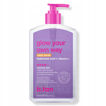 b.tan Glow Your Own Way Next Level Przezroczysty żel samoopalający 437ml