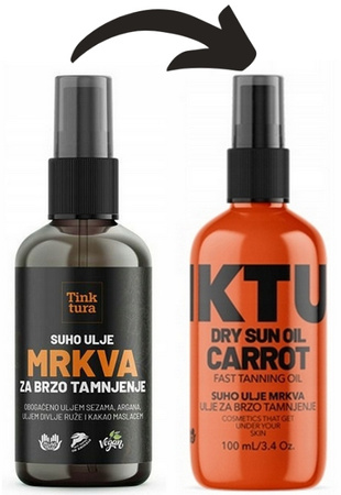 TINKTURA MRKVA Dry Oil Carrot Suchy olejek do opalania 10SPF 100ml 12.2025