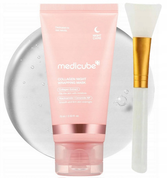 Medicube Colagen Night Wraping Mask 75ml Ujędniająca maska na noc +pędzelek