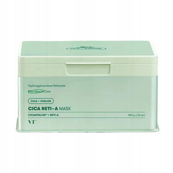 VT Cosmetics CICA Reti-A Maski Nawilżające Złuszczające w Płachcie 30szt