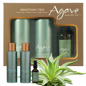 Zestaw Prezentowy Pielęgnacja Włosów po zabiegach Agave 2x89ml + olejek 59ml