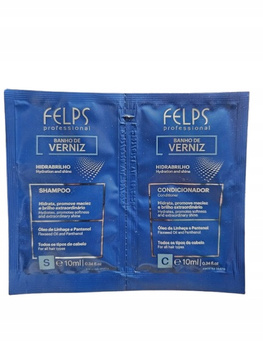 FELPS VERNIZ Zestaw szampon i odżywka, mega połysk po zabiegu mini 2x10ml