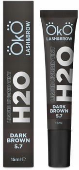 Farba do brwi i rzęs H20 Liquid Hybrid Tint Dark Brown 5.7 trwała 15 ml OkO