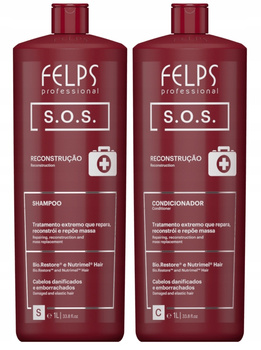 Zestaw FELPS SOS silna regeneracja 2x 1000ml 2x 1L