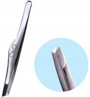 Pęseta do brwi ze skośnymi końcówkami Ręcznie ostrzona profesjonalna 01 OkO