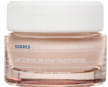 Korres Apothecary Wild Rose krem-żel rozświetlający do twarzy na dzień 40ml
