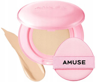AMUSE Dew Power Vegan Cushion #1.5 Natural SPF50+ jasny neutralny beż 15g