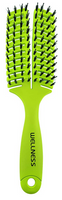 Szczotka do rozczesywania WELLNESS Premium zielona z włosiem dzika M medium