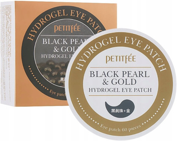 Petitfee Black Pearl & Gold Eye Patch płatki pod oczy rozjaśniające 60szt