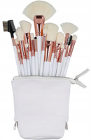 ilu Basic Set 18 Makeup Brushes Zestaw 18 pędzli do makijażu + etui białe