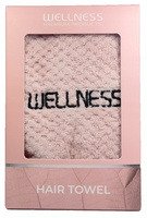 Turban na włosy WELLNESS różowy ultrachłonny
