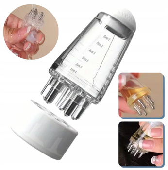 Aplikator do wcierek olejków masażer na porost włosów 6ml