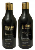 DIAMOND TOUCH LUXURY Zestaw szampon+odżywka po zabiegu nanoplastii 2x 500ml