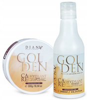 DIANA Golden Hydrant Zestaw szampon + maska po nano b-tox keratynie 2x300ml