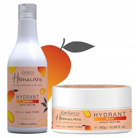 BELLECO Mango Zestaw nawilżający szampon + maska 2x300ml