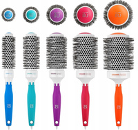 ILU Round Hairbrush ZESTAW 5 szczotek ceramicznych do modelowania włosów