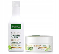 BELLECO VEGAN Zestaw Szampon + odżywka po zabiegu nanoplastii 2x 300ml