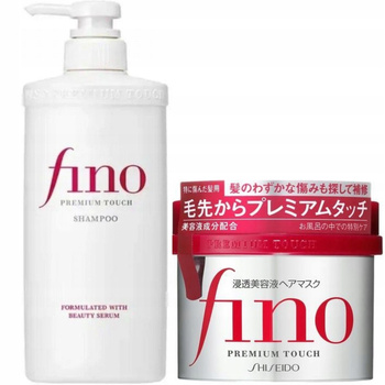 Zestaw Shiseido Fino Premium Touch szampon + maska do zniszczonych włosów