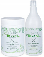 DIANA Organic przedłuża efekt po b-tox, bez SLS, soli, silikonów 2x1000ml