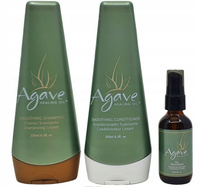 Zestaw AGAVE szampon odżywka 2x250ml + olejek 59ml