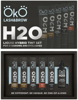 Zestaw farby do brwi i rzęs oksydant H20 Liquid Hybrid Tint Set OkO