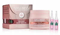 WELLNESS VOLUMEPLEX Maska do włosów z konopią 500ml + ampułki 4x10ml GRATIS