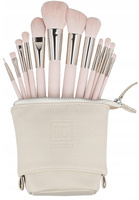 ilu Basic Set 12 Makeup Brushes Zestaw 12 pędzli do makijażu różowe + etui